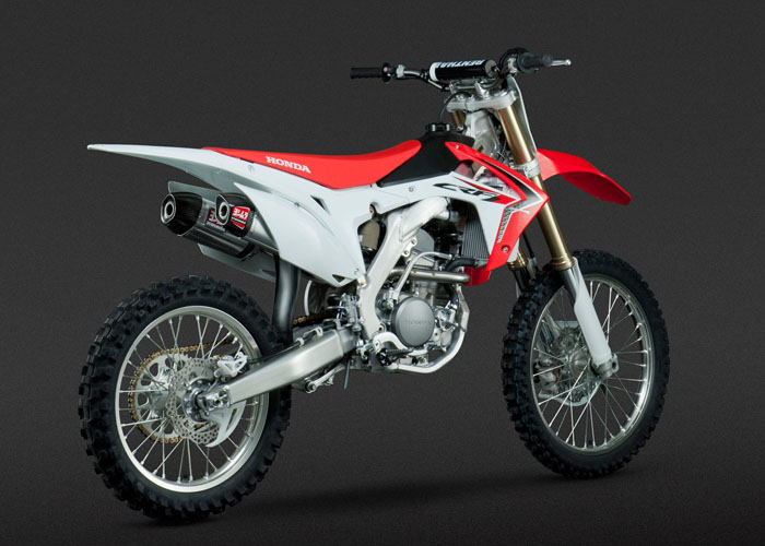 YOSHIMURA RS9-E Full Exhaust System Stainless Steel/Aluminium Double Muffler Honda CRF250R 14-17 - 2