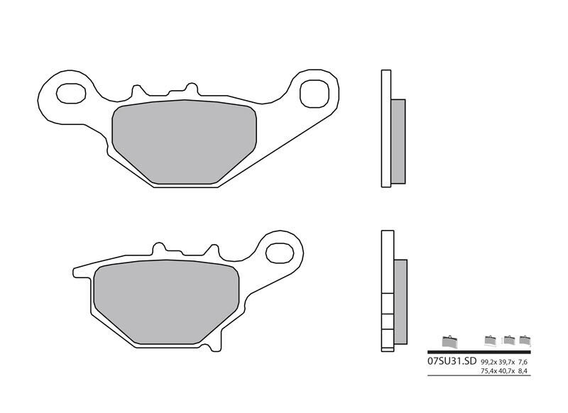 Suzuki RM85 bromsskivor & belägg - 5
