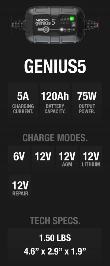 NOCO Genius5 6/12V 5A - 11
