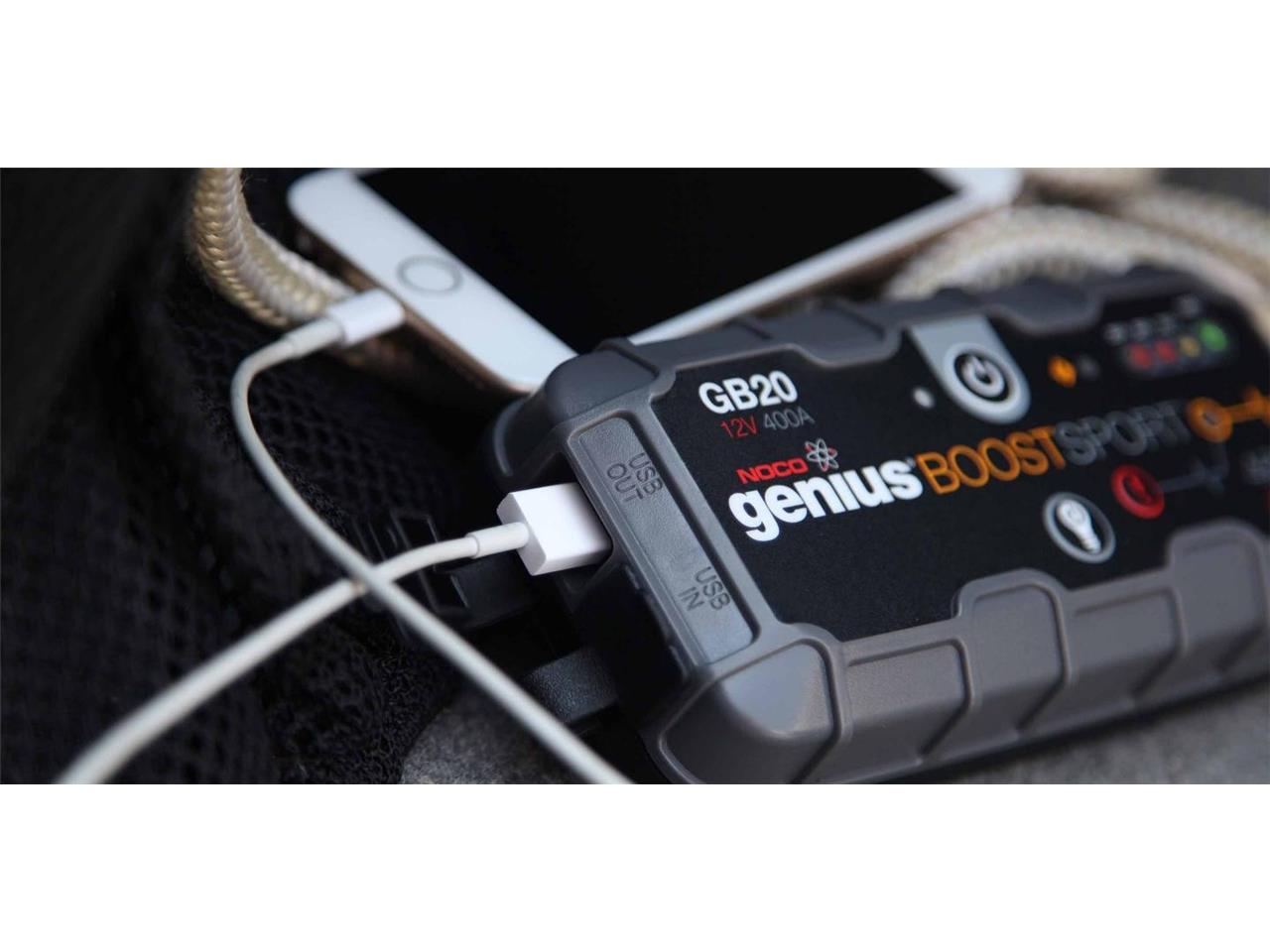 NOCO GB20 Battery Jump Starter Lithium 12V 400A - 2