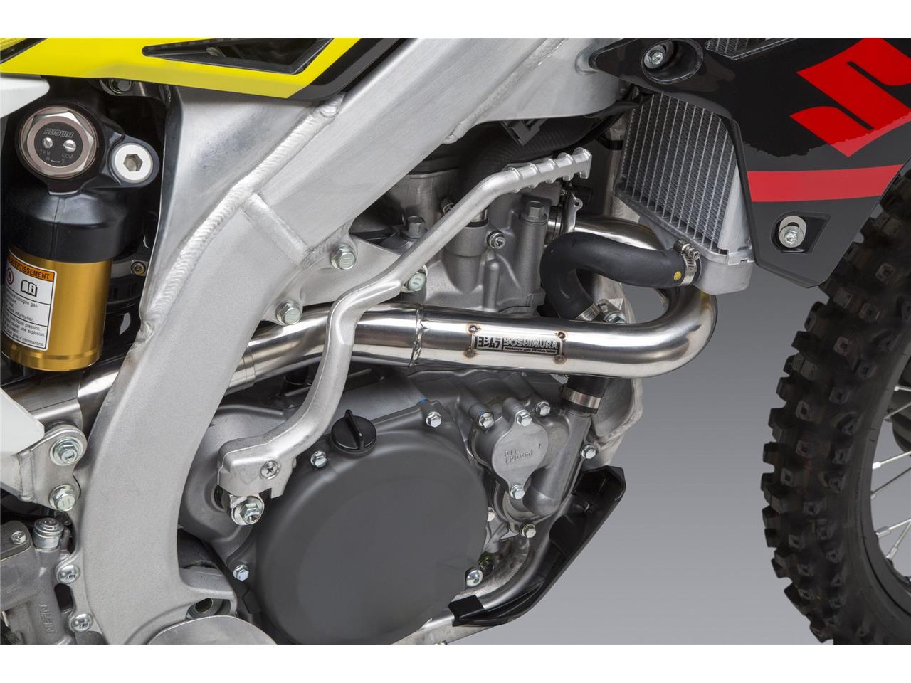 YOSHIMURA RS-12 Signature Series Full Exhaust System Stainless Steel/Alu Muffler/Carbon End Cap Suzuki RM-Z450 18-21 - 6