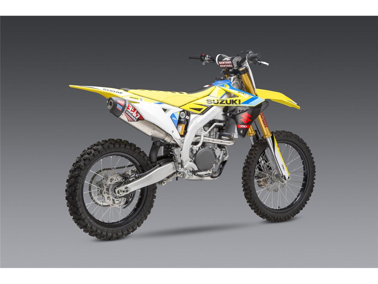YOSHIMURA RS-12 Signature Series Full Exhaust System Stainless Steel/Alu Muffler/Carbon End Cap Suzuki RM-Z450 18-21 - 2
