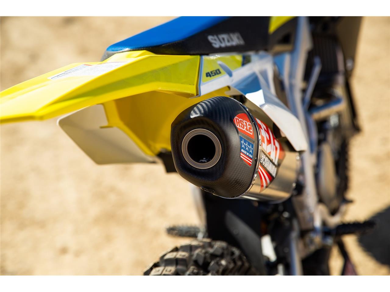 YOSHIMURA RS-12 Signature Series Full Exhaust System Stainless Steel/Alu Muffler/Carbon End Cap Suzuki RM-Z450 18-21 - 7