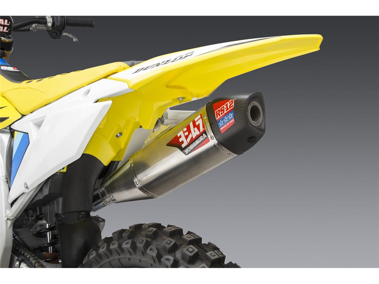 YOSHIMURA RS-12 Signature Series Full Exhaust System Stainless Steel/Alu Muffler/Carbon End Cap Suzuki RM-Z450 18-21 - 9