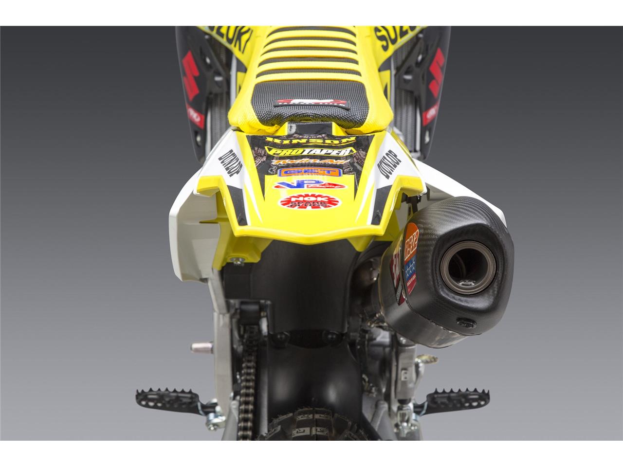 YOSHIMURA RS-12 Signature Series Full Exhaust System Stainless Steel/Alu Muffler/Carbon End Cap Suzuki RM-Z450 18-21 - 3