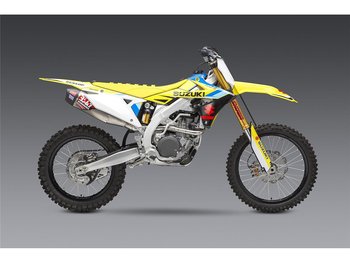 YOSHIMURA RS-12 Signature Series Full Exhaust System Stainless Steel/Alu Muffler/Carbon End Cap Suzuki RM-Z450 18-21