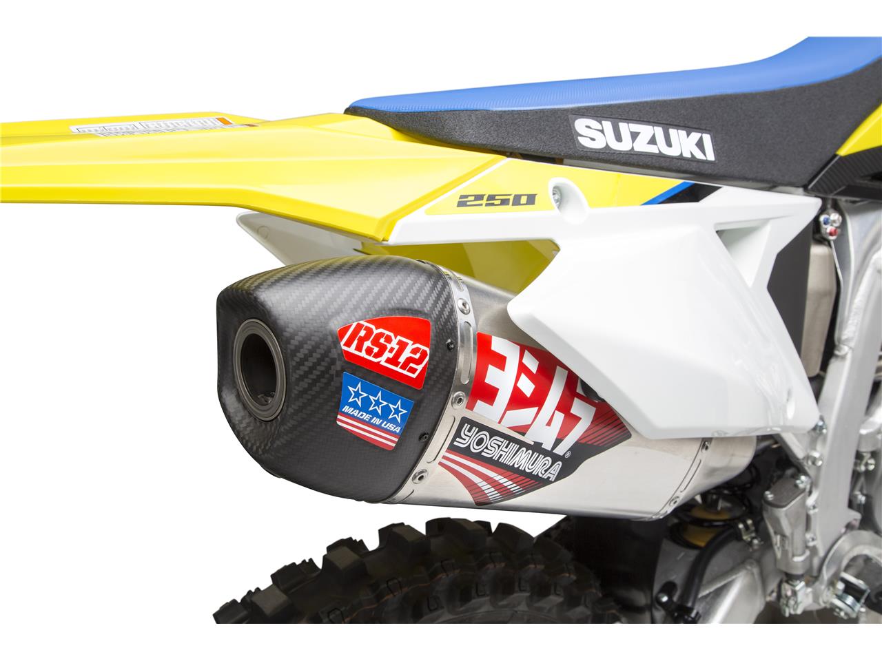  YOSHIMURA RS-12 Signature Series Full Exhaust System Stainless Steel/Alu Muffler/Carbon End Cap Suzuki RM-Z250 19-21 - 3