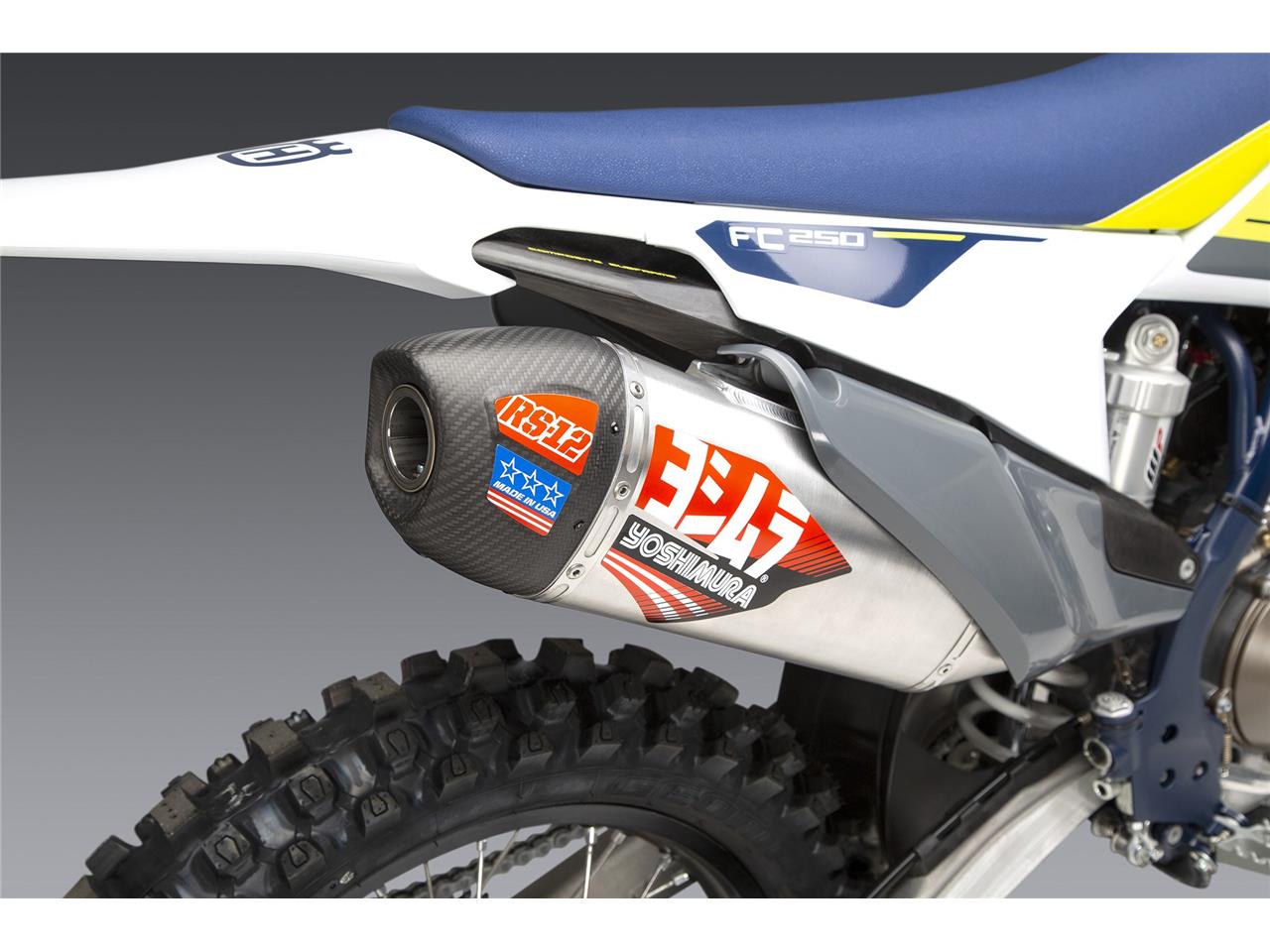 YOSHIMURA RS-12 Signature Series Full Exhaust System Stainless Steel/Alu Muffler/Carbon End Cap KTM/Husqvarna 19-21  - 6