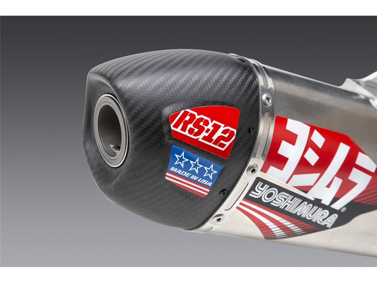 YOSHIMURA RS-12 Signature Series Full Exhaust System Stainless Steel/Alu Muffler/Carbon End Cap KTM/Husqvarna 19-21  - 7