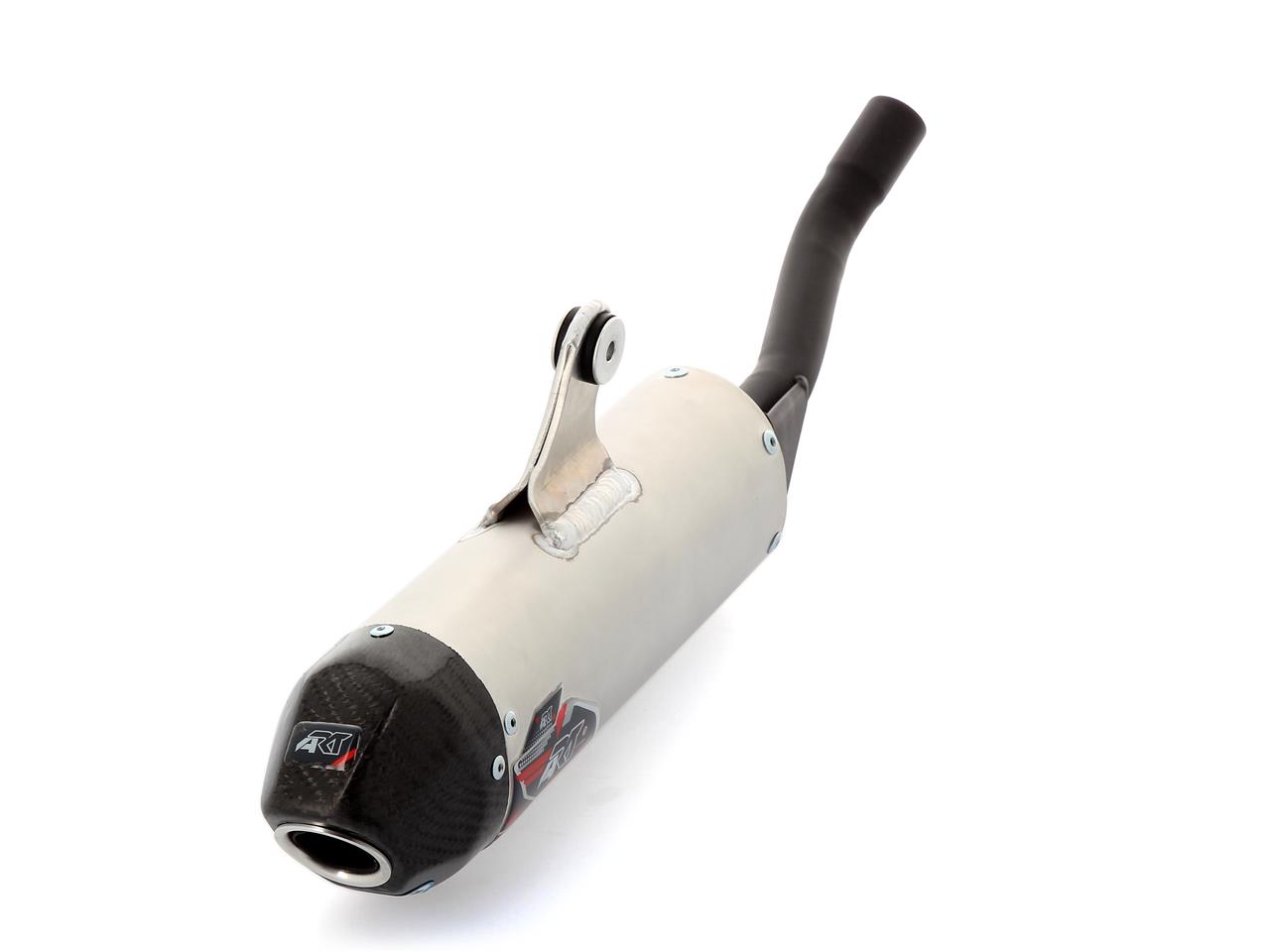 ART 2 Stroke Muffler Aluminum/Carbon End Cap KTM SX125 16-18 - 2
