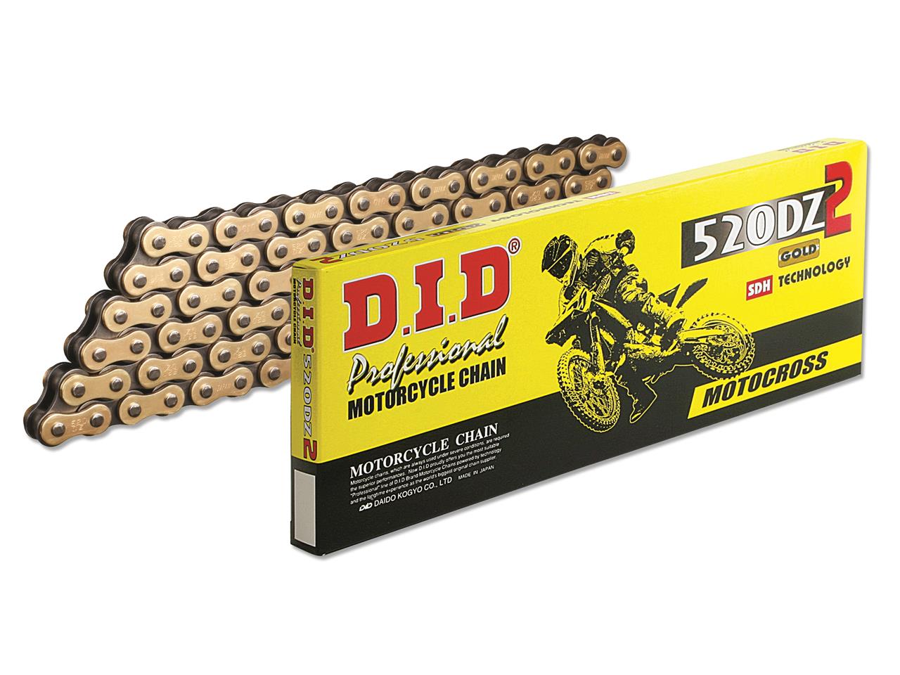  D.I.D 520 DZ2 Gold/Black standard