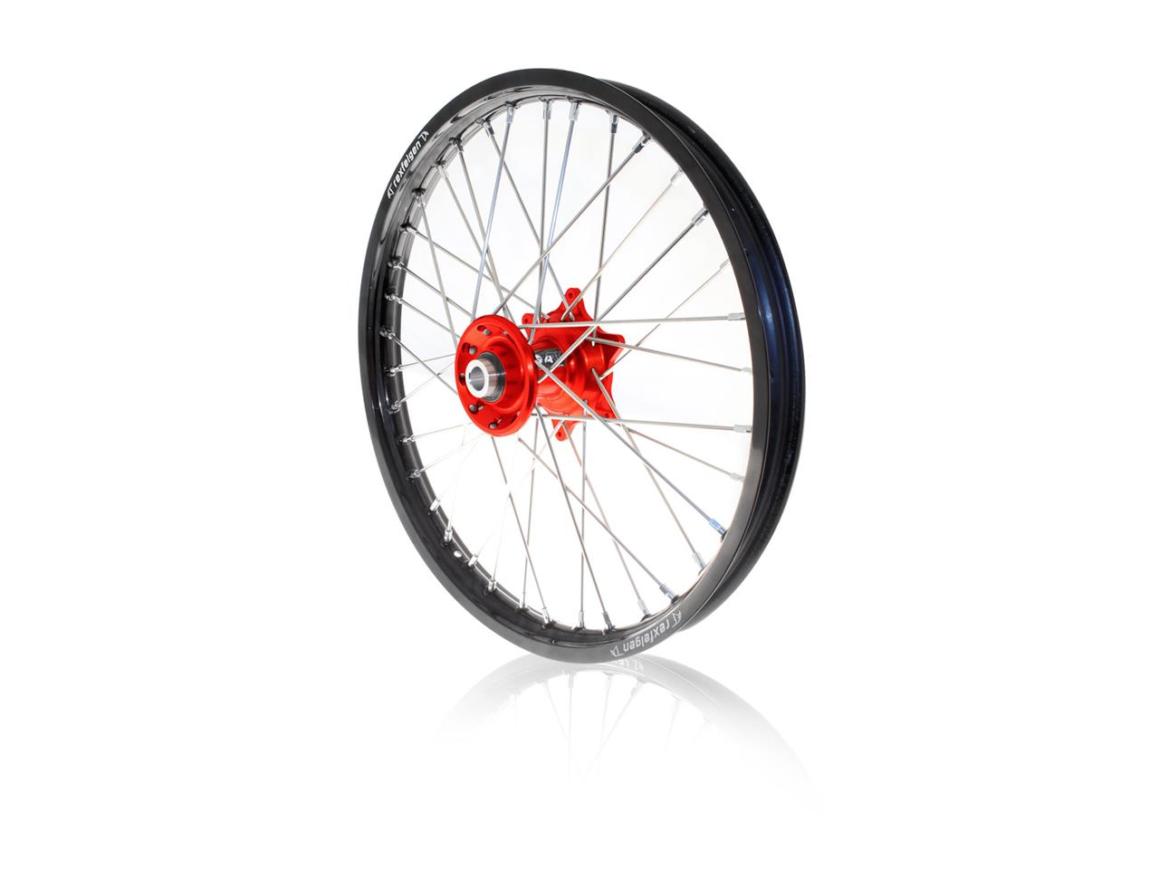 RFX Komplett Framhjul 21x1.60 Svart Fälg/Rött Nav Honda CRF-R - 4