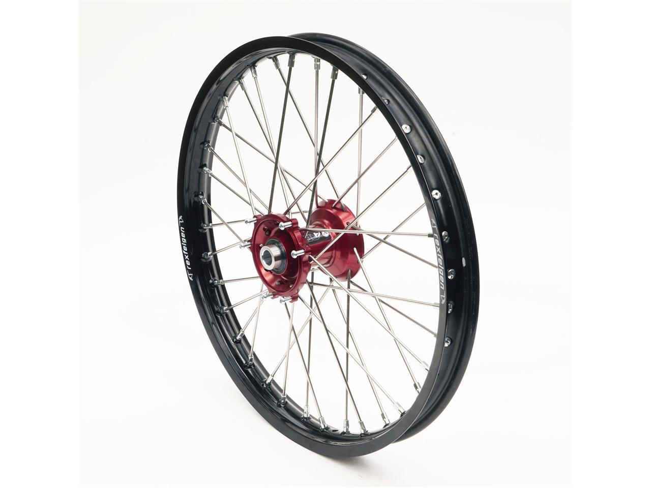 RFX Komplett Framhjul 21x1.60 Svart Fälg/Rött Nav Honda CRF-R