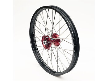 RFX Komplett Framhjul 21x1.60 Svart Fälg/Rött Nav Honda CRF-R