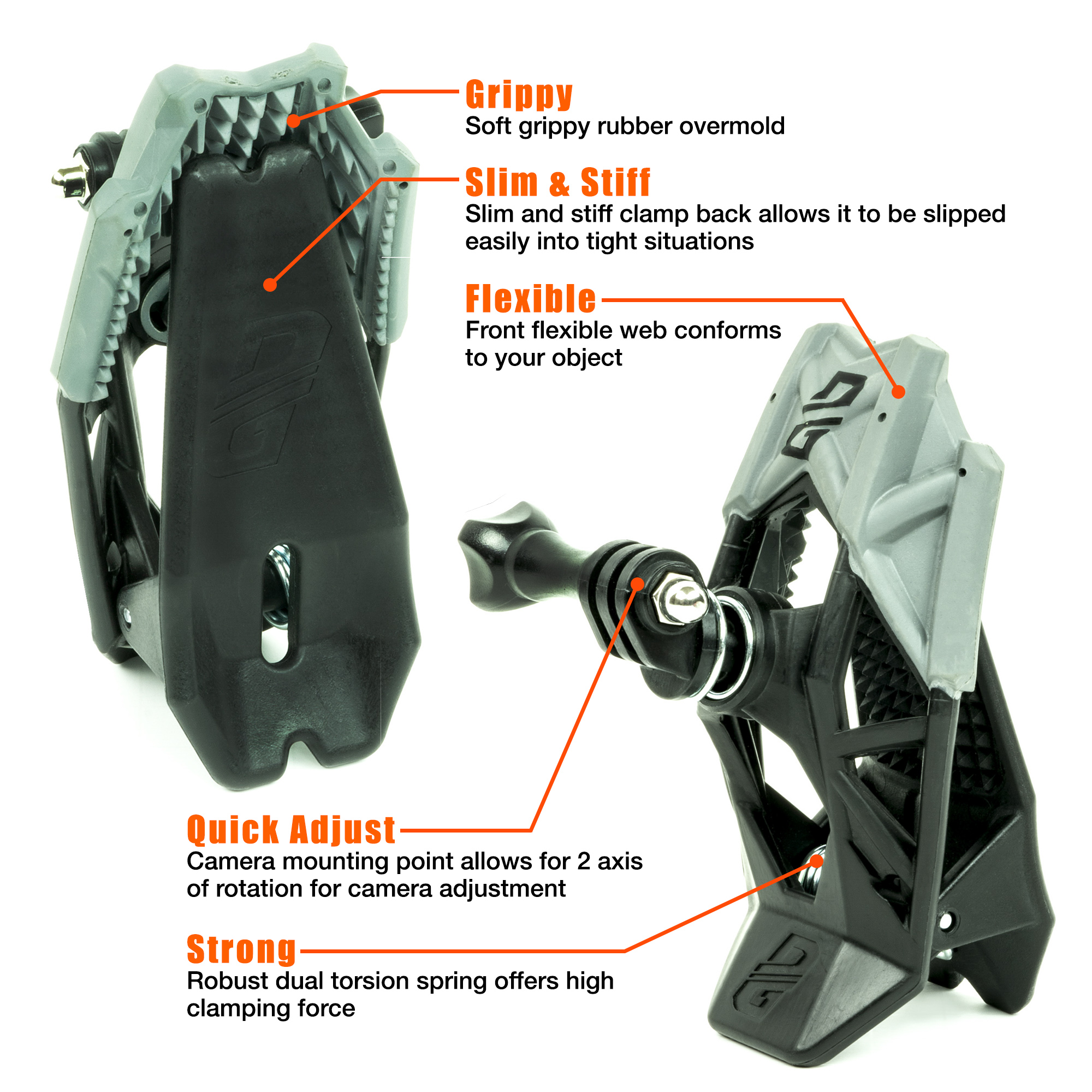 Dango Gripper Mount Action Orange - 2