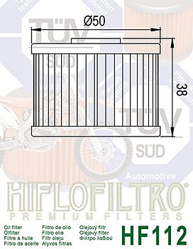 Kawasaki KX450F 06-15 KLX110-450 Hiflo HF112