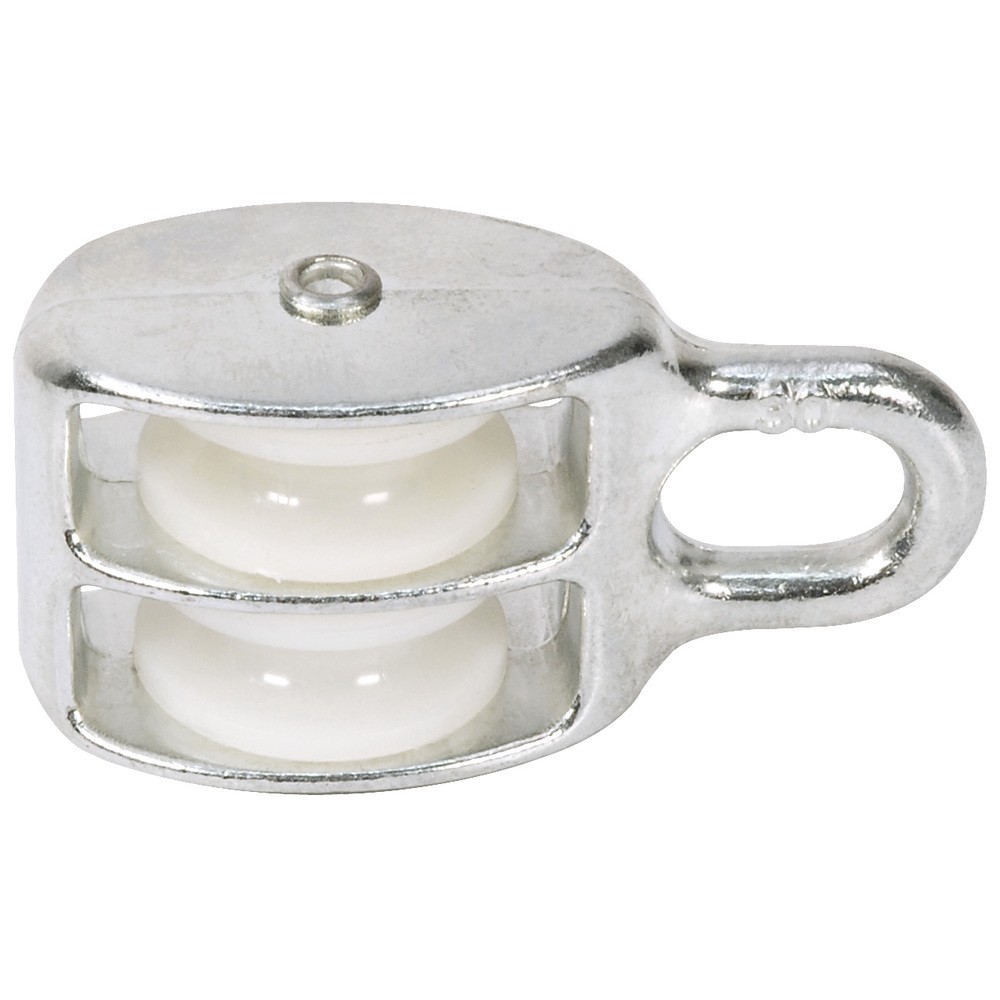 DUBBELBLOCK 12X50MM GALV/NYLON