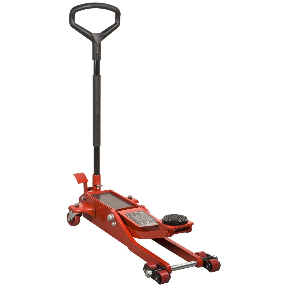 GARAGEDOMKRAFT 2TON EXTRA LÅG DUBBEL HJUL