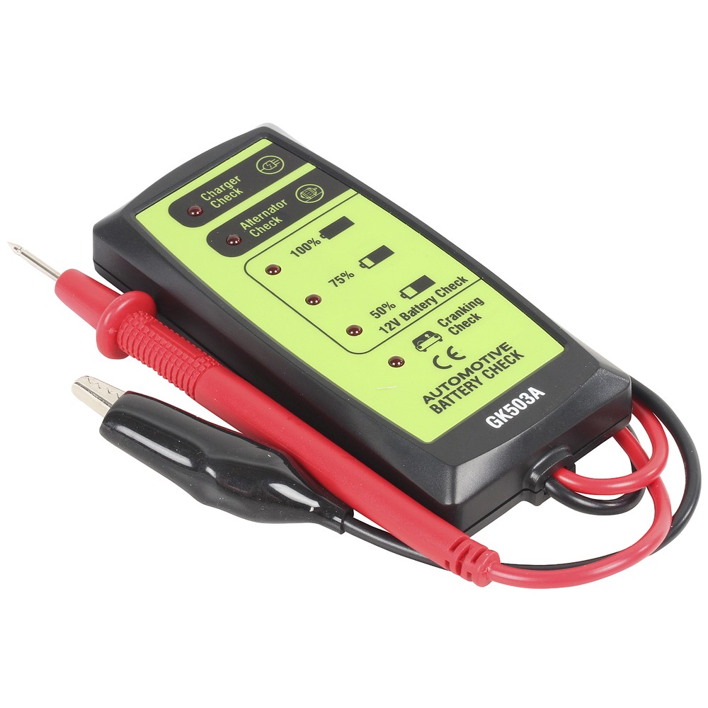 BATTERI-/ LADDNINGSTESTARE 12V