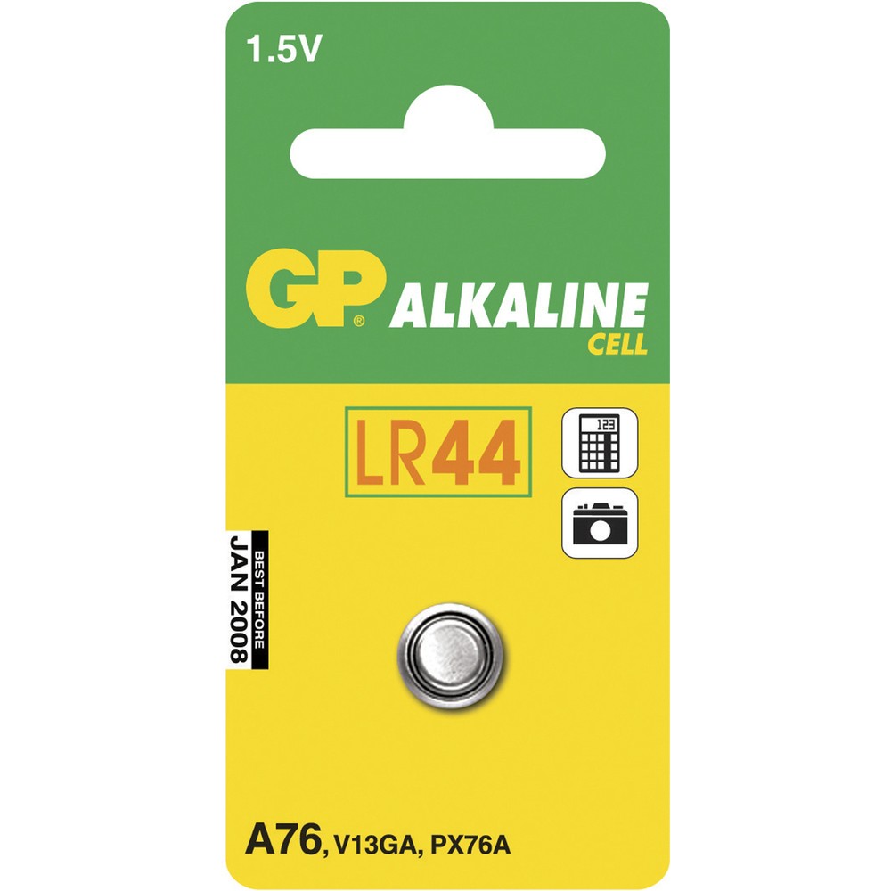 KNAPPCELLSBATTERI 1,5V LR44 ALKALINE 1ST