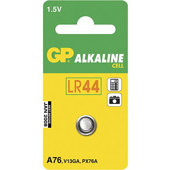 KNAPPCELLSBATTERI 1,5V LR44 ALKALINE 1ST