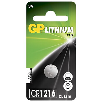 KNAPPCELLSBATTERI 3V CR1216 LITHIUM 1ST