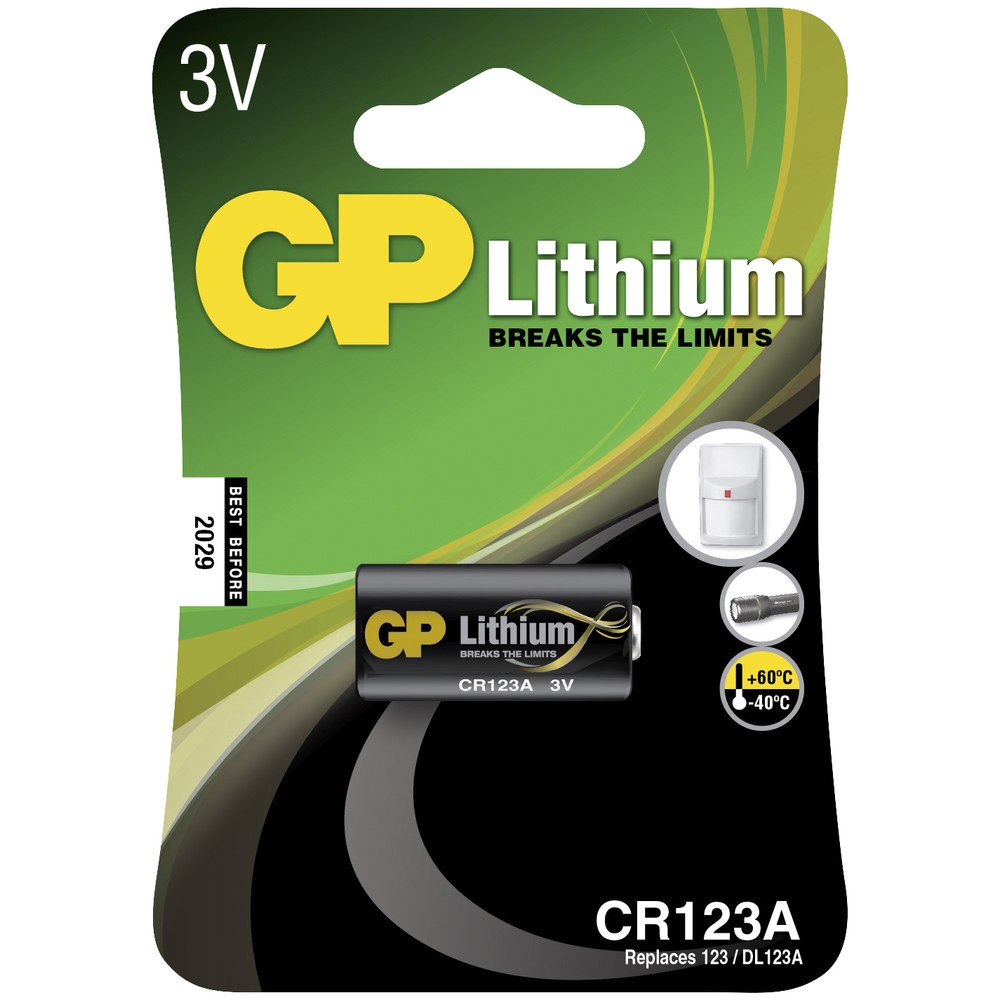 BATTERI FOTO 3V CR123A LITHIUM 1ST