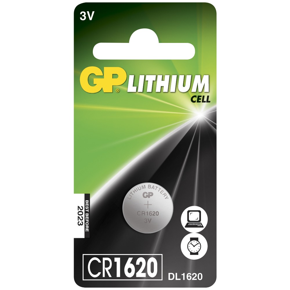 KNAPPCELLSBATTERI 3V CR1620 LITHIUM 1ST