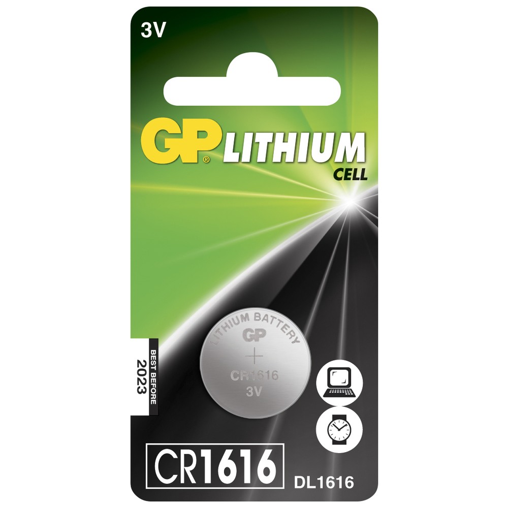 KNAPPCELLSBATTERI 3V CR1616 LITHIUM 1ST