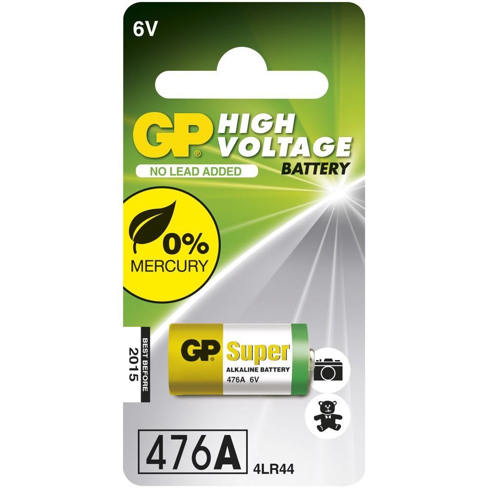 BATTERI 6V 4LR44 / 476A SUPER ALKALINE 1ST
