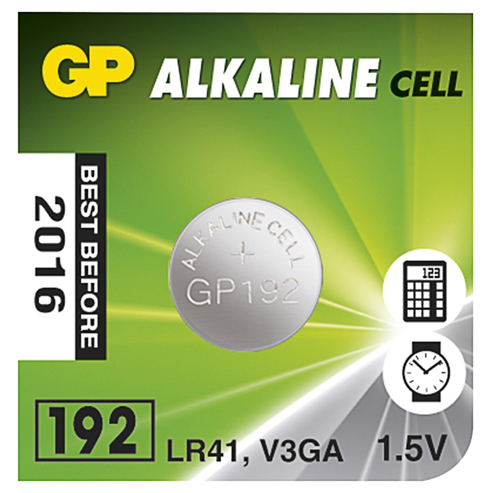 KNAPPCELLSBATTERI 1,5V LR41 ALKALINE 1ST