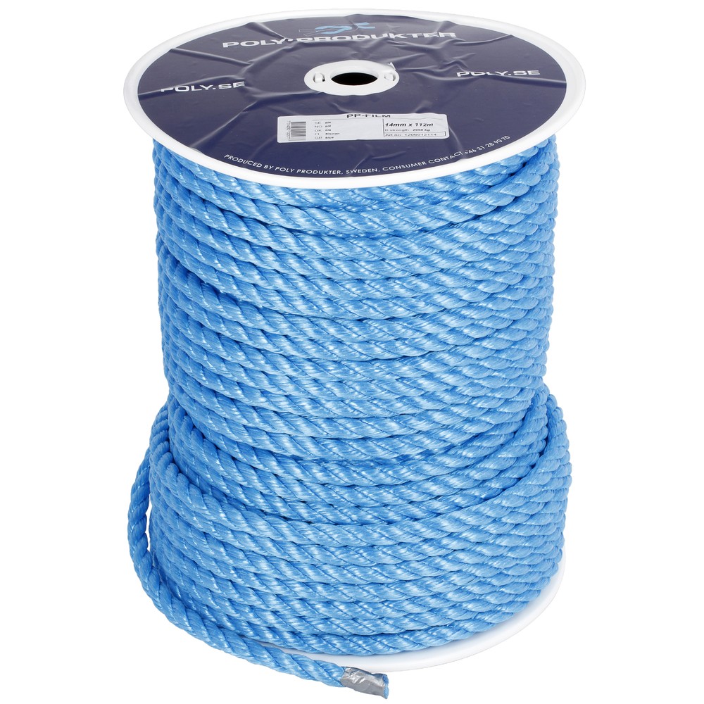 REP POLYPROPYLEN 14MM 112M BLÅ 2950KG