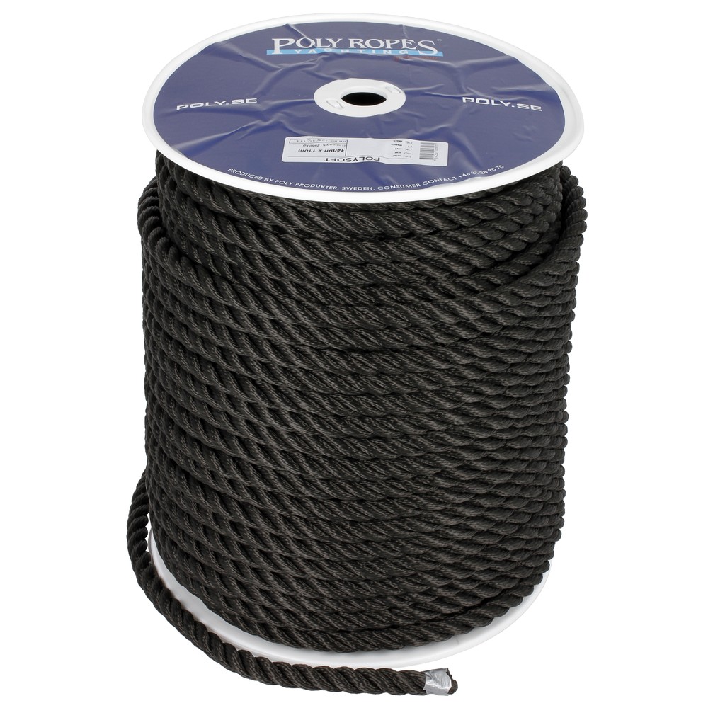 REP POLYSOFT 14MM 110M SVART 2560KG
