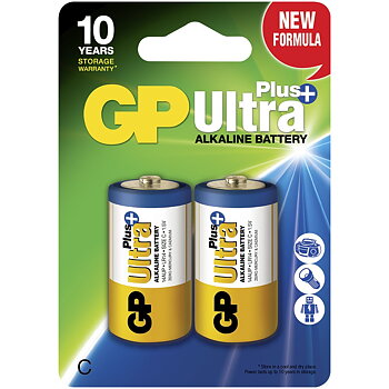 BATTERI 1,5V C/LR14 ULTRA+ ALKALINE 2ST