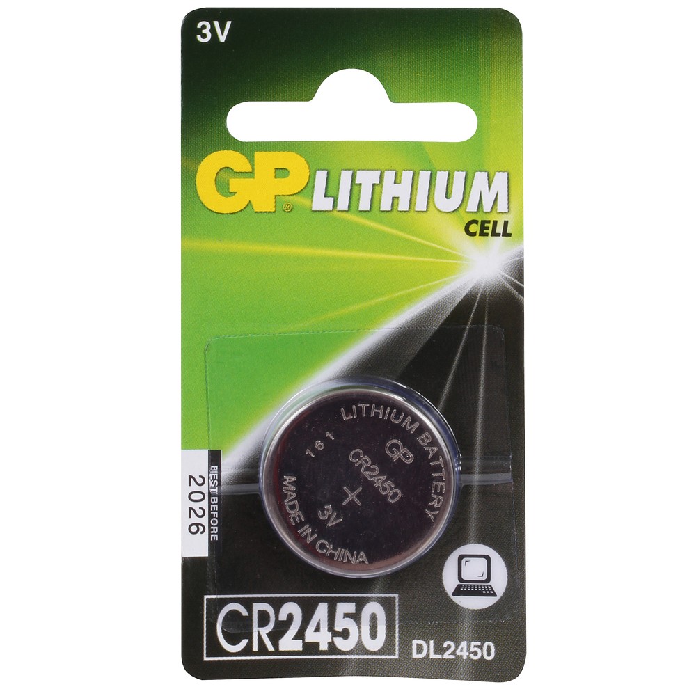 KNAPPCELLSBATTERI 3V CR2450 LITHIUM 1ST
