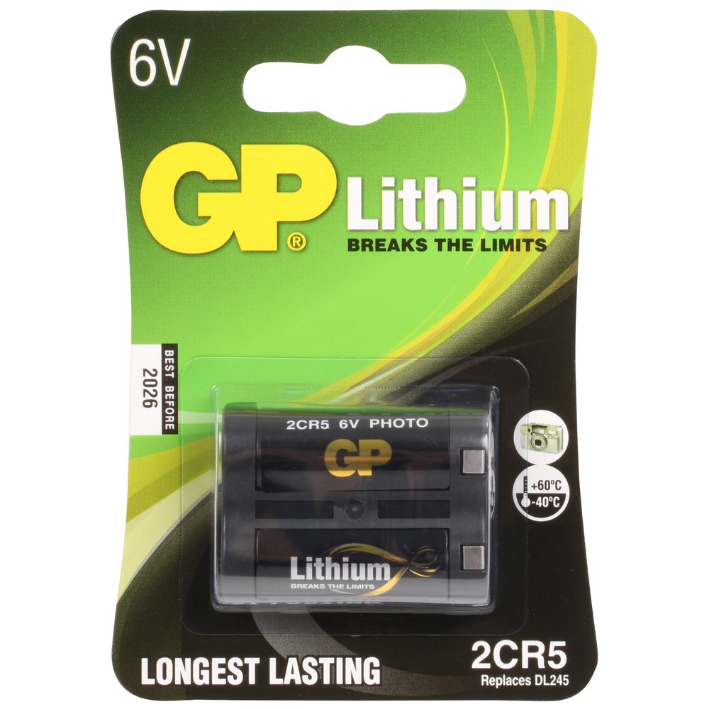 BATTERI FOTO 6V 2CR5 LITHIUM 1ST