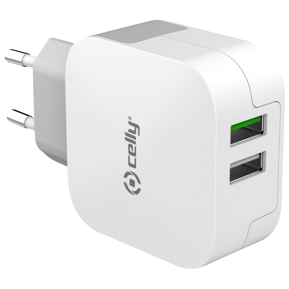 LADDARE FÖR VÄGGUTTAG 2XUSB 3.4A