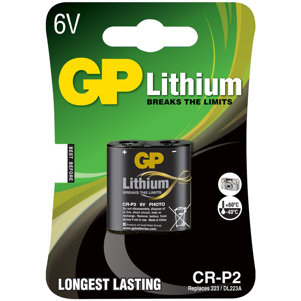 LITHIUM BATTERI CR P2