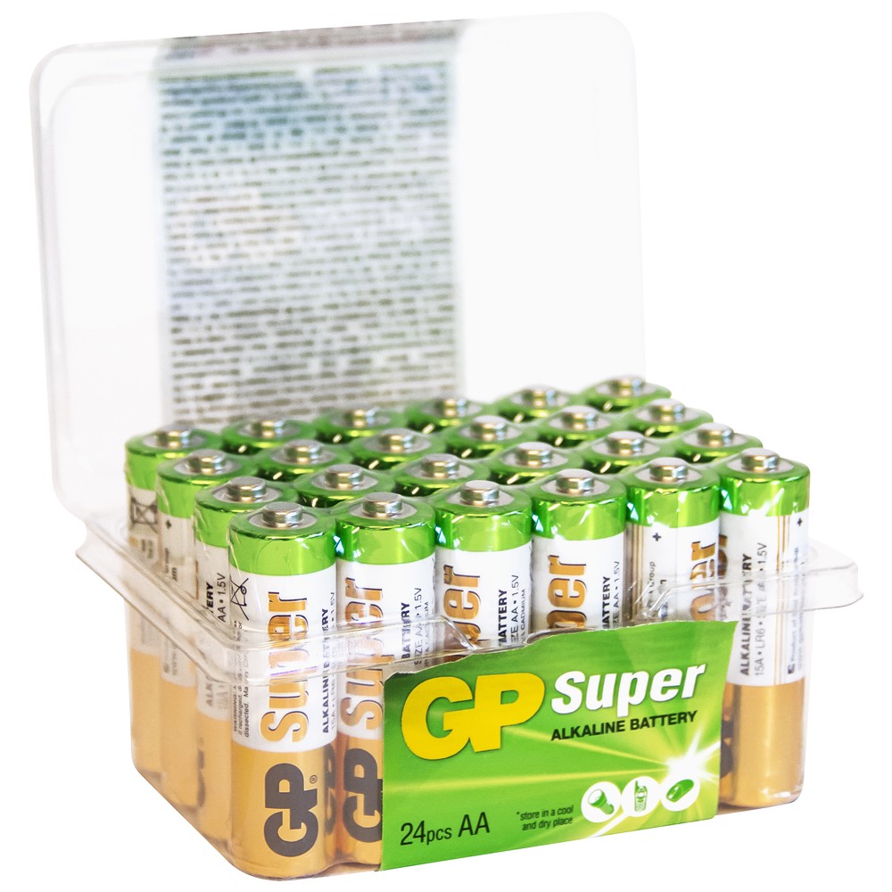 BATTERY 1,5V AA/LR06 SUPER ALKALINE 24PCS