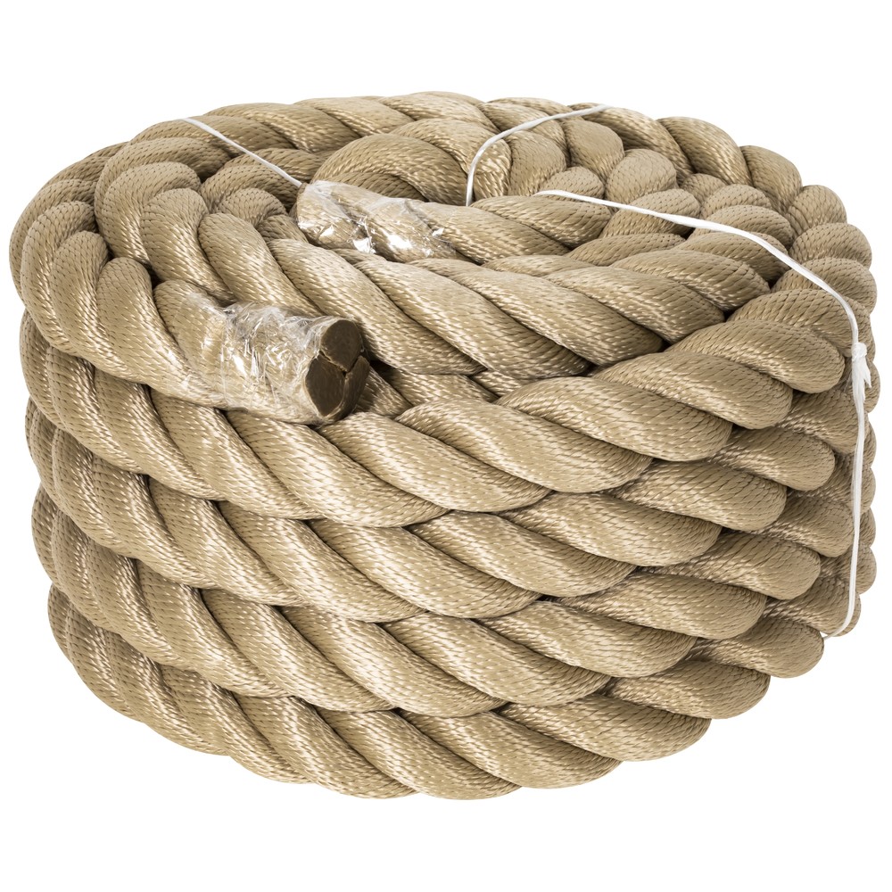 MÖKKI-RÄCKE REP 36MM X 10M BEIGE PP-MULTIFILAMENT
