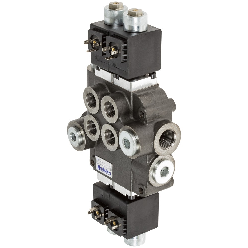 RIKTNINGSVENTIL 1/2 24V 80L 2-SPOLE DUBBELVERKANDE