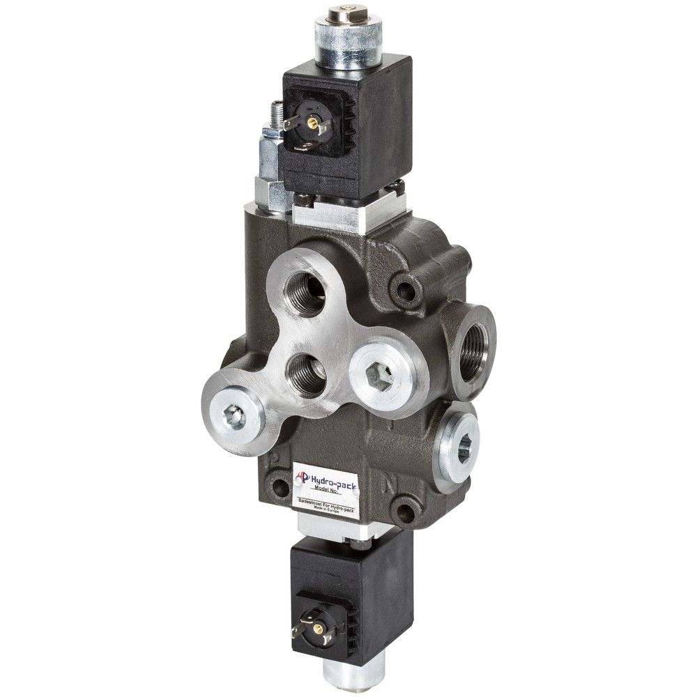 RIKTNINGSVENTIL 1/2 12V 80L 1-SPOLE DUBBELVERKANDE