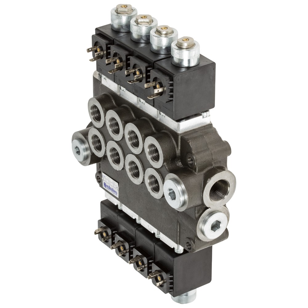 RIKTNINGSVENTIL 1/2 12V 80L 4-SPOLE DUBBELVERKANDE
