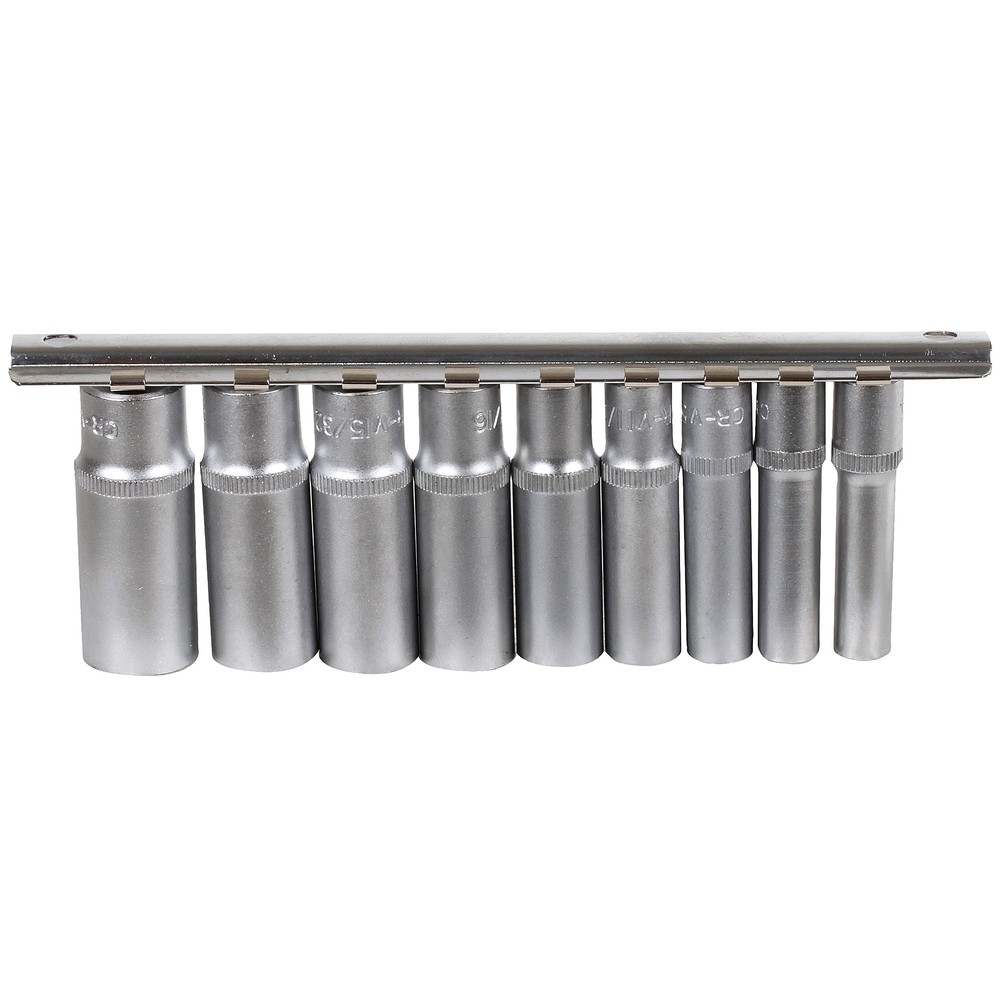 HYLSSATS 1/4" 1/4"-9/16" 9ST 12-KANT LÅNG