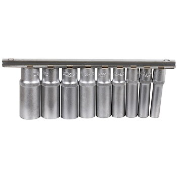 HYLSSATS 1/4" 6-14MM 9ST 12-KANT LÅNG