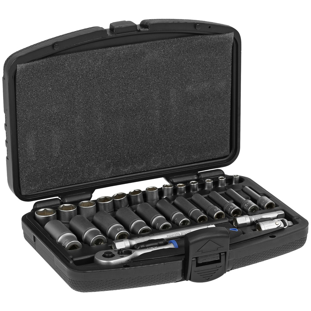 HYLSNYCKELSATS 1/4" 28 DELAR 4-14MM LÅNG OCH KORT