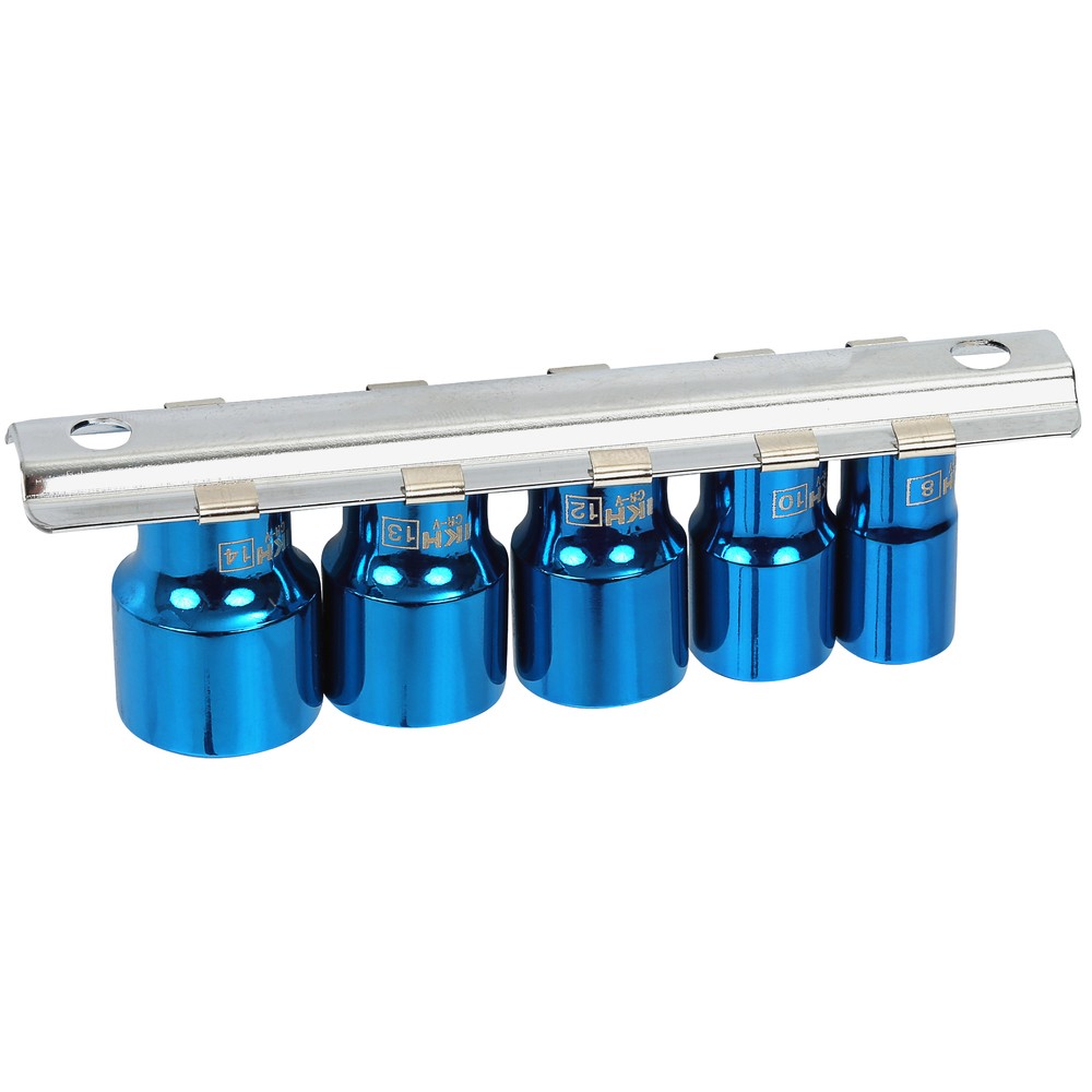 HYLSSATS 1/4" 5 DELAR 8-14MM KORT MAGNETISK