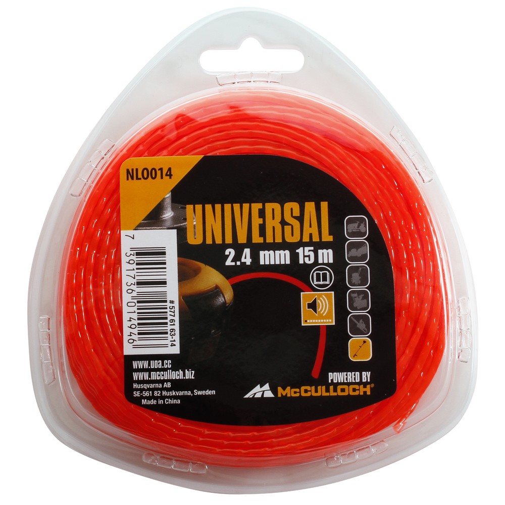 TRIMMERTRÅD 2,4 MM x 15 M TYST NLO014