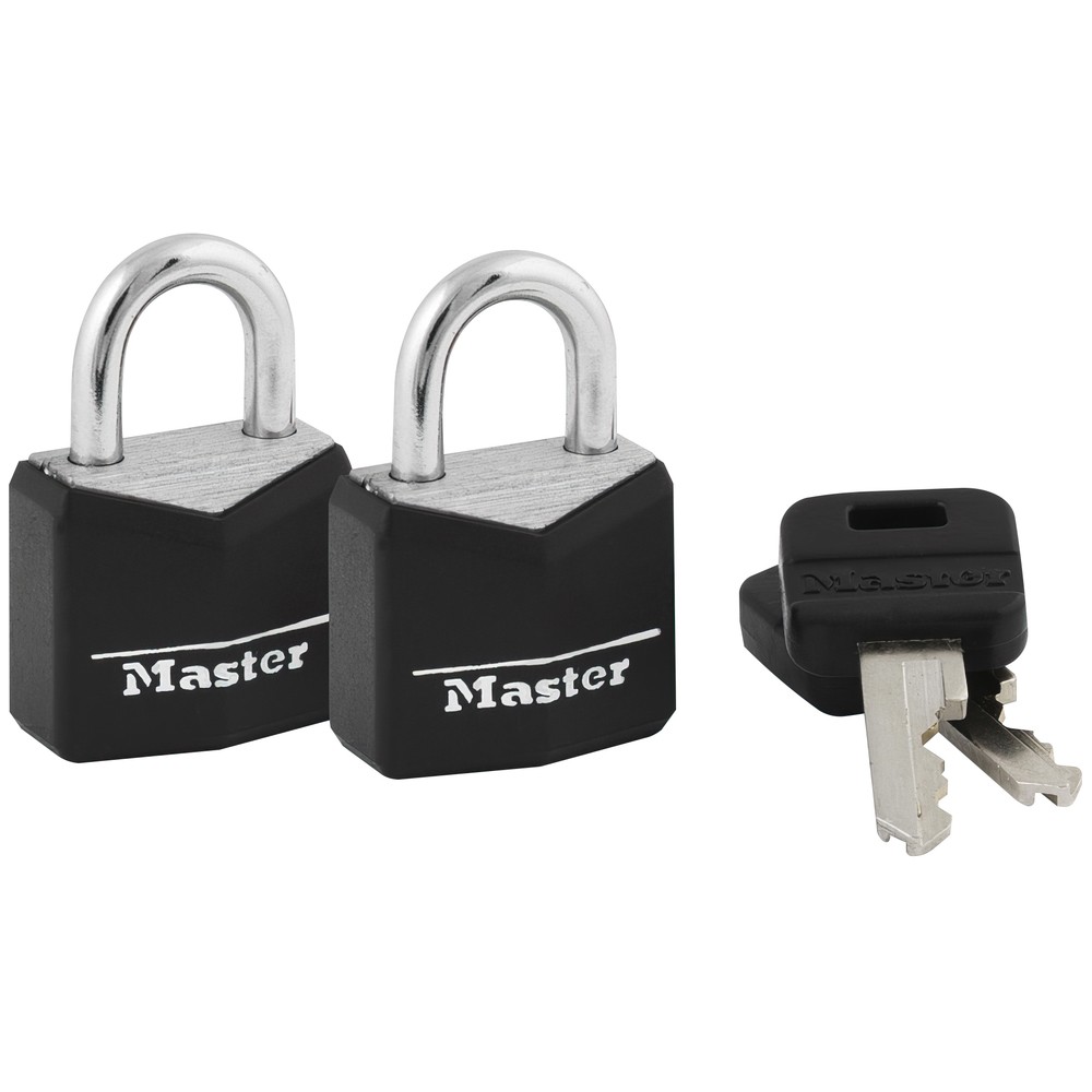 HÄNGLÅS 20MM 2ST SVART