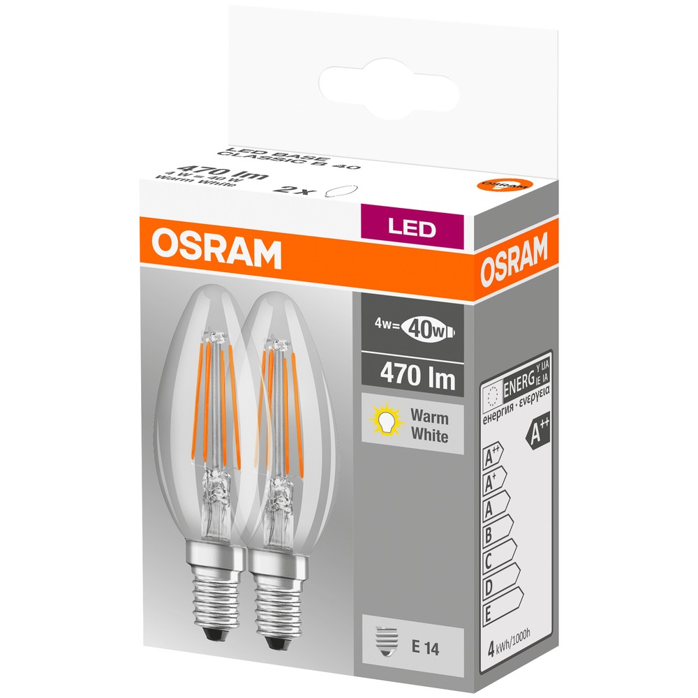 LED FILAMENT 4W/827 E14 LED RETROFIT B40 2ST